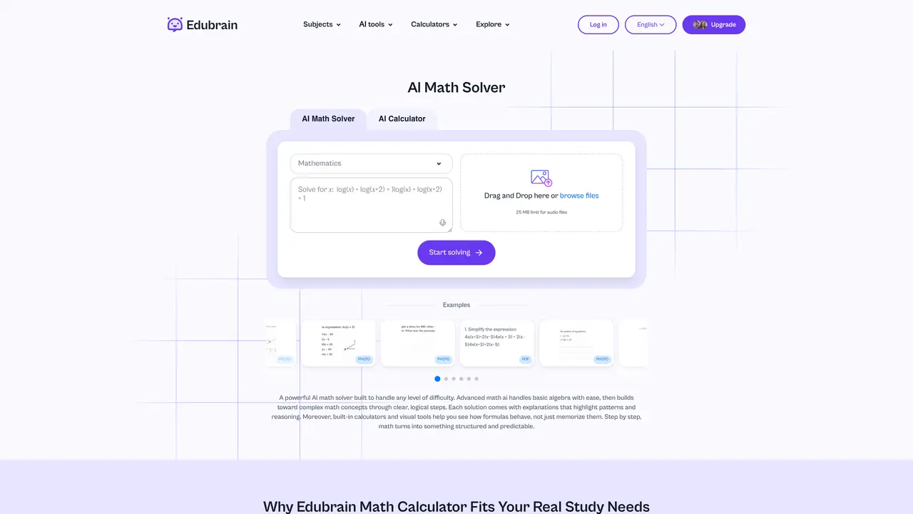 EduBrain AI Math Solver featured image