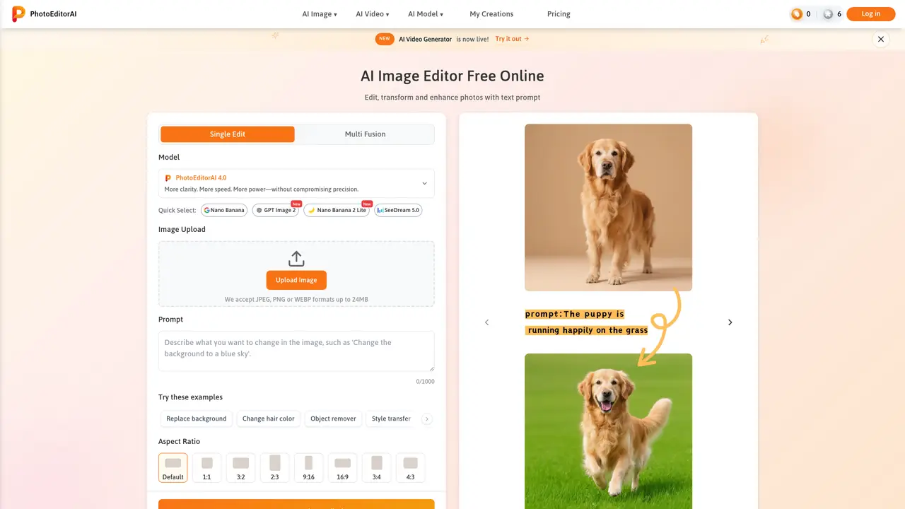 Free AI Photo Editor Online featured image