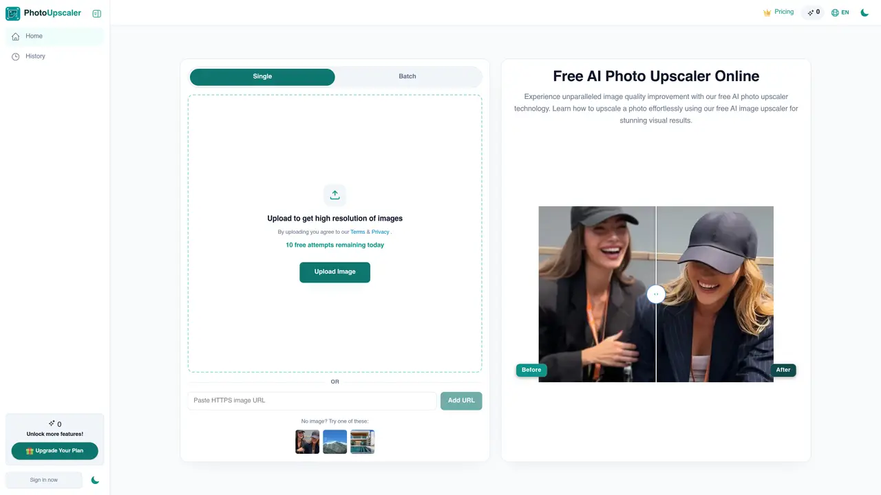 Free AI Photo Upscaler featured image