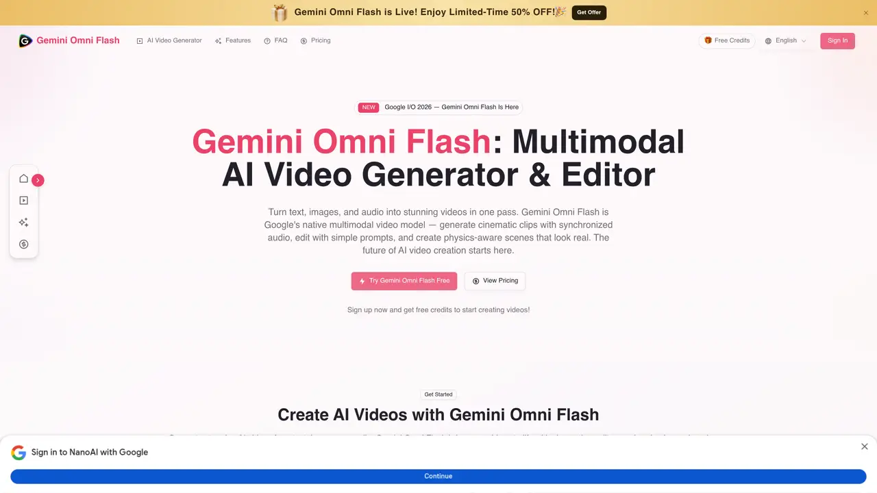 Gemini Omni Flash Video Generator featured image