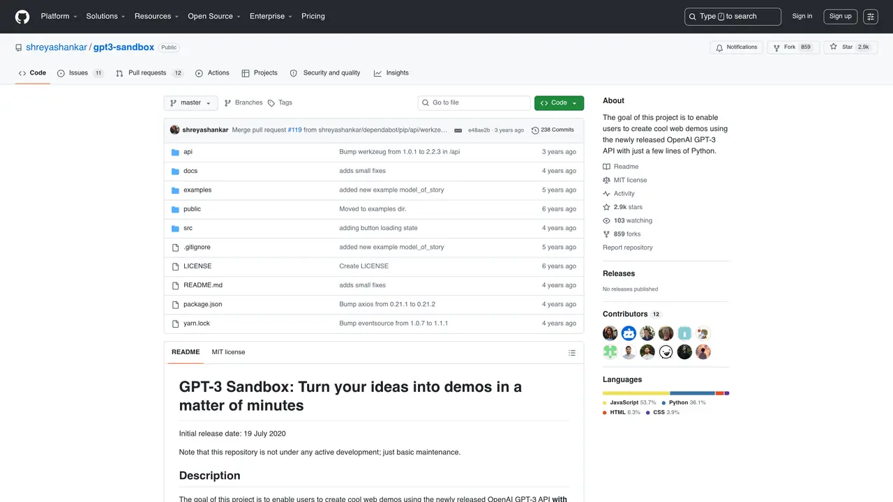 GPT-3 Python Sandbox featured image
