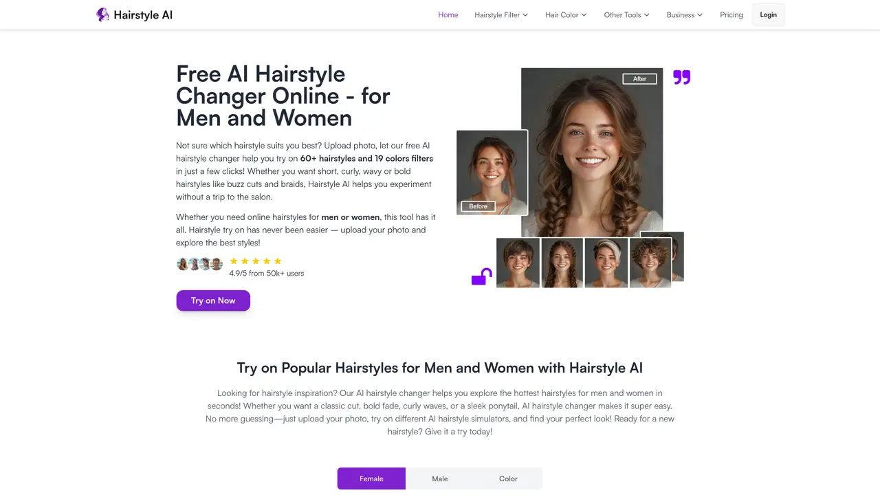 Hairstyle AI featured image