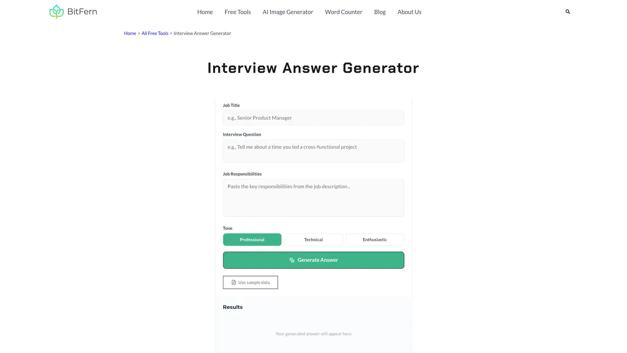 Interview Answer Generator featured image
