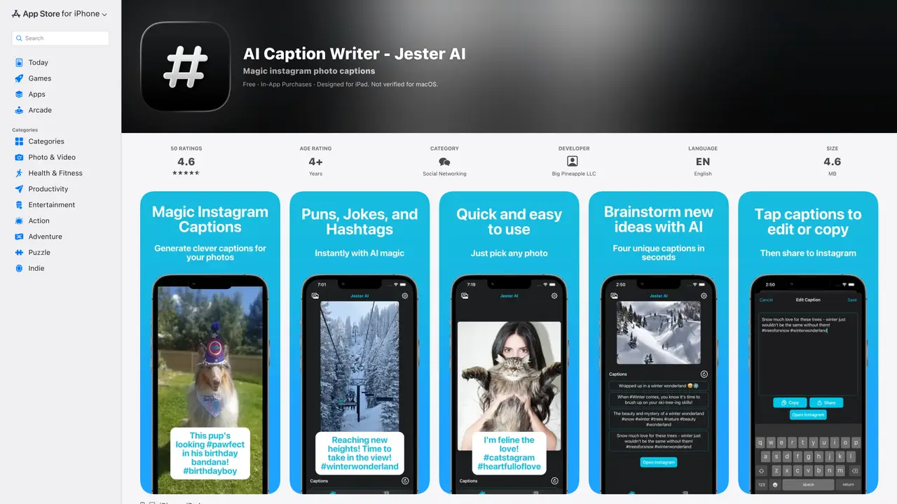 Jester AI – Caption Writer featured image