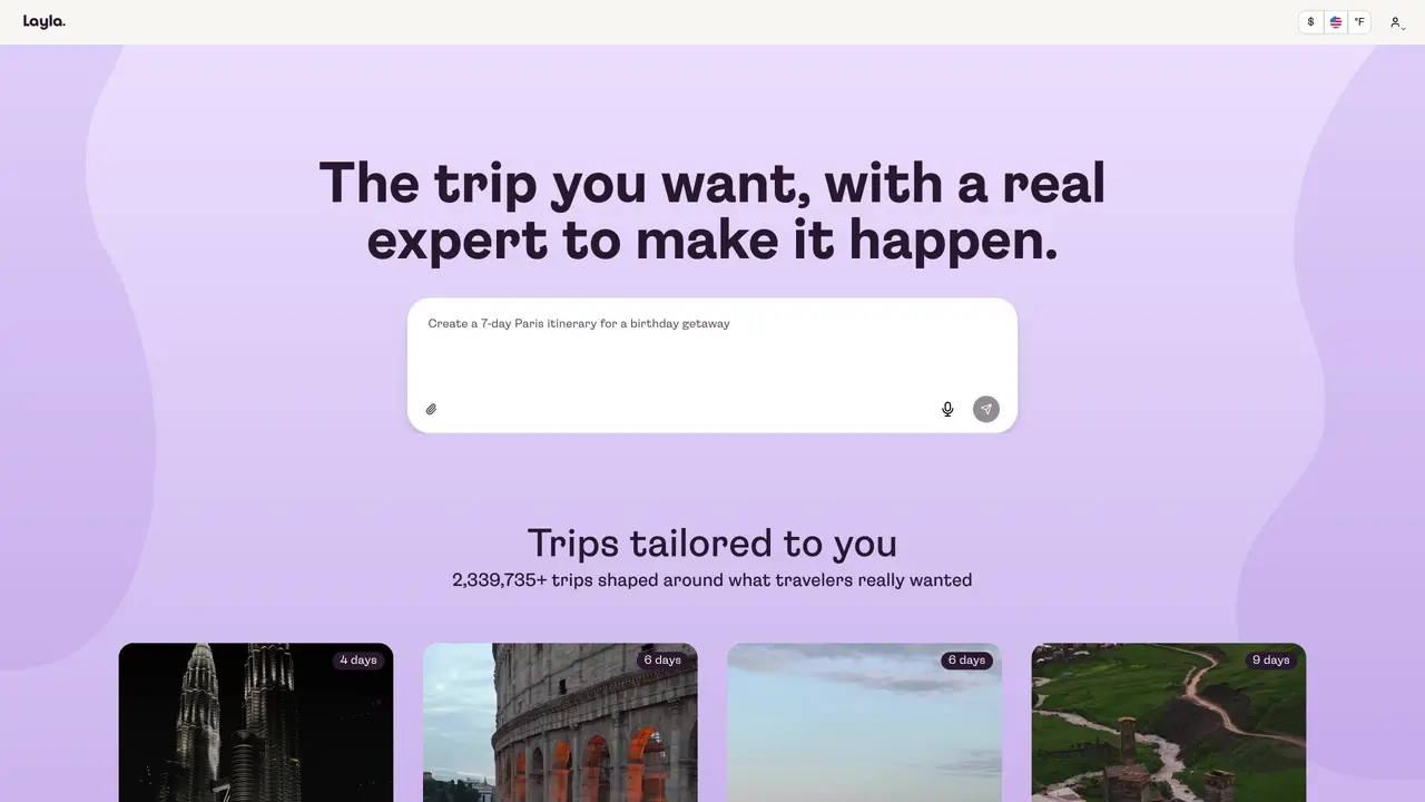 Layla: AI Trip Planner featured image