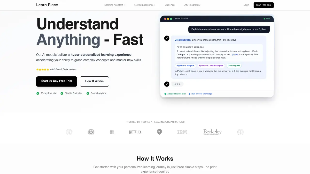 Learn Place AI-Powered Personalized Learning Assistant featured image