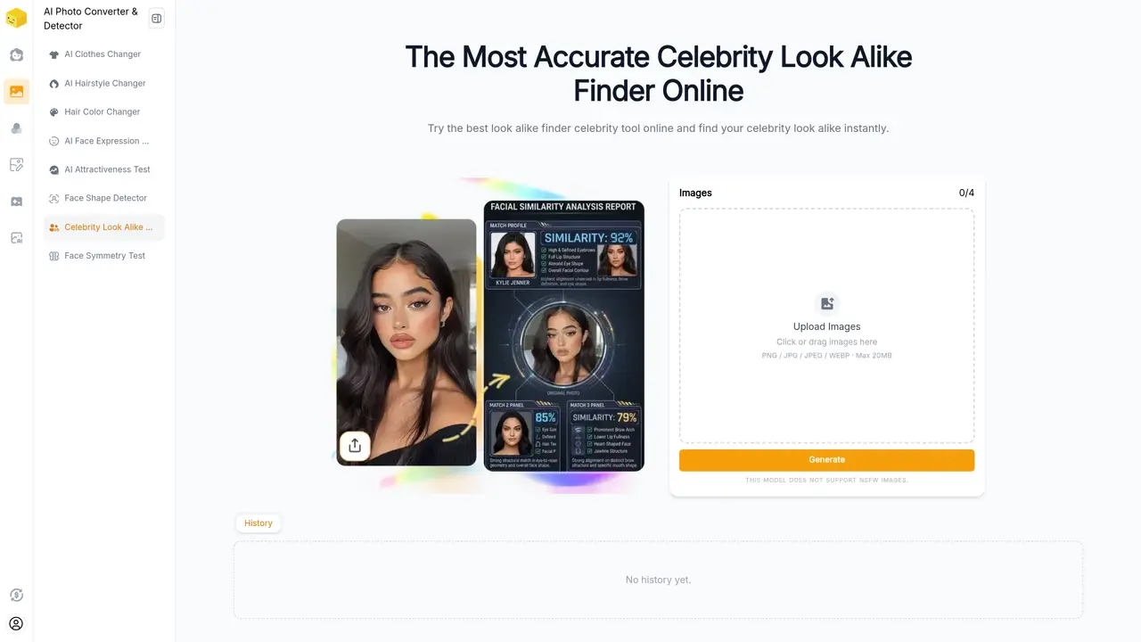 Live3D Celebrity Look Alike Finder featured image