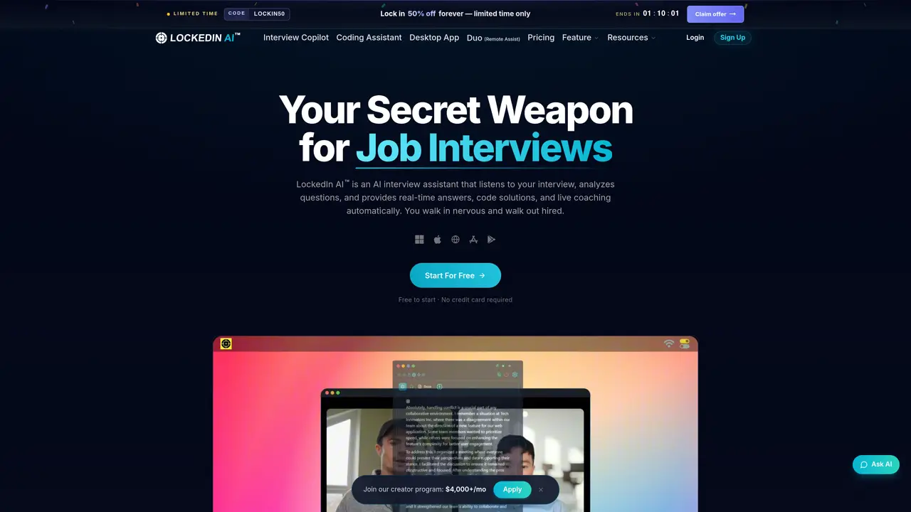 LockedIn AI featured image