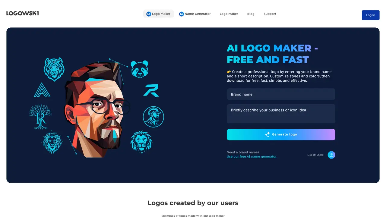 Logowski AI Logo Generator featured image