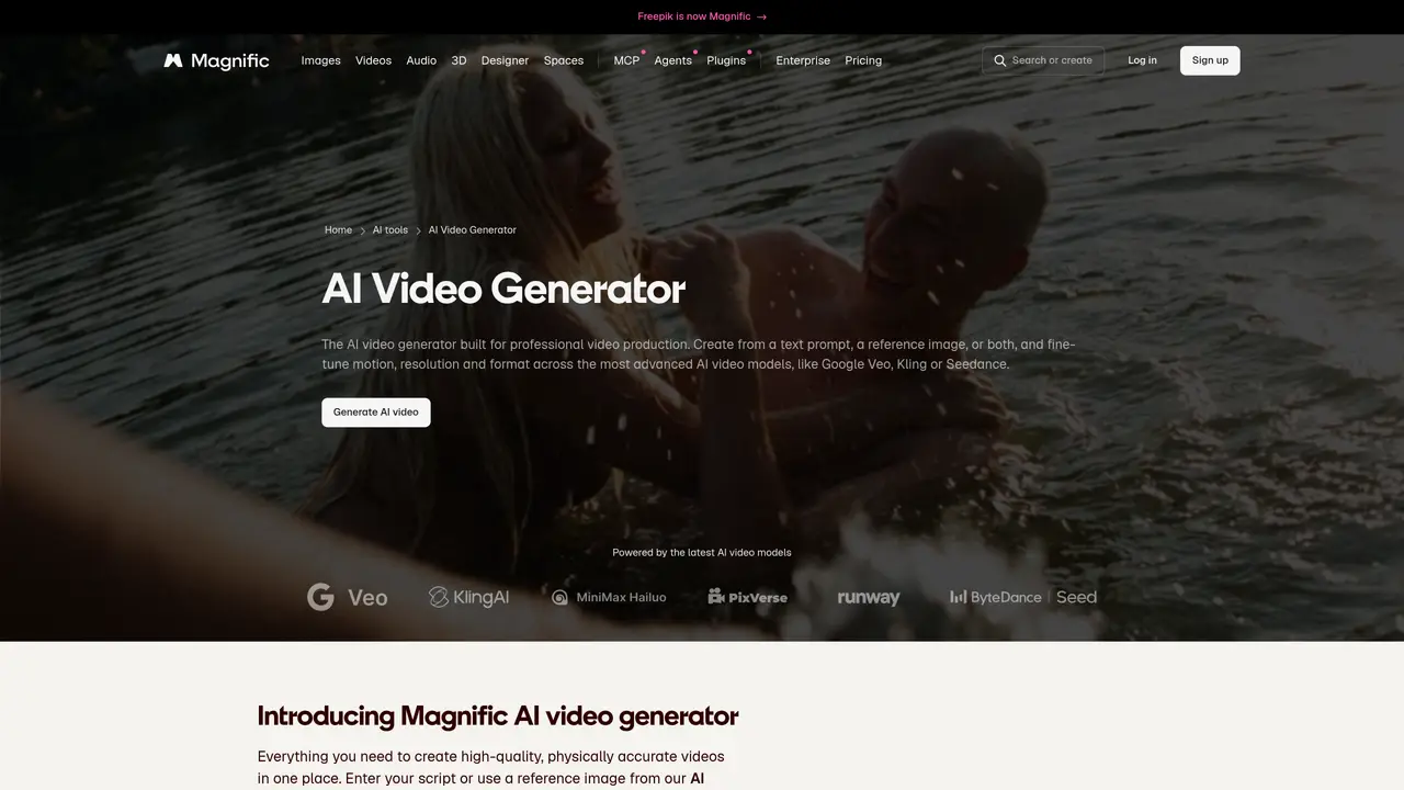 Magnific AI Video Generator featured image