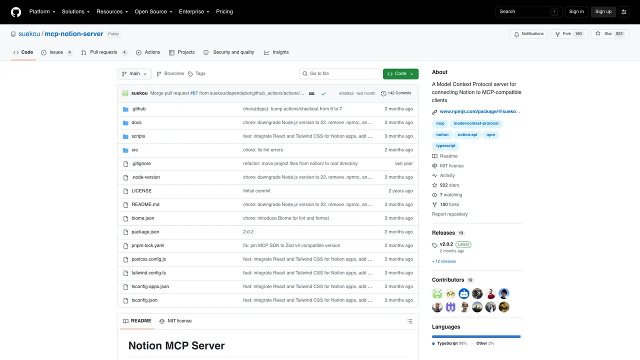 Mcp Notion Server MCP featured image