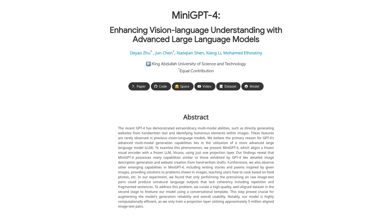 MiniGPT-4 featured image