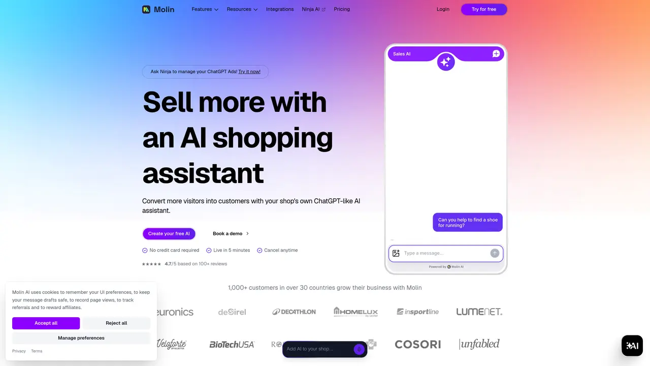 Molin AI featured image