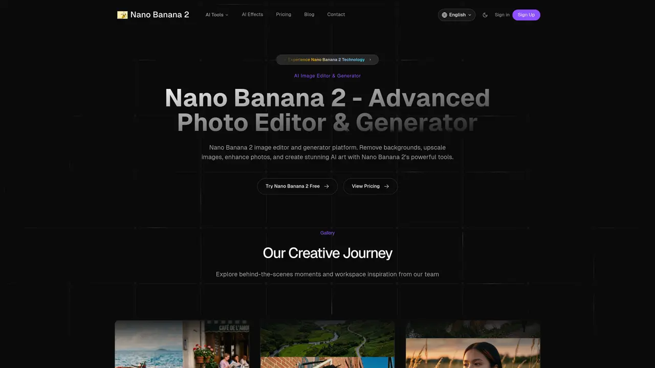 Nano Banana 2 – Advanced Photo Editor & Generator featured image