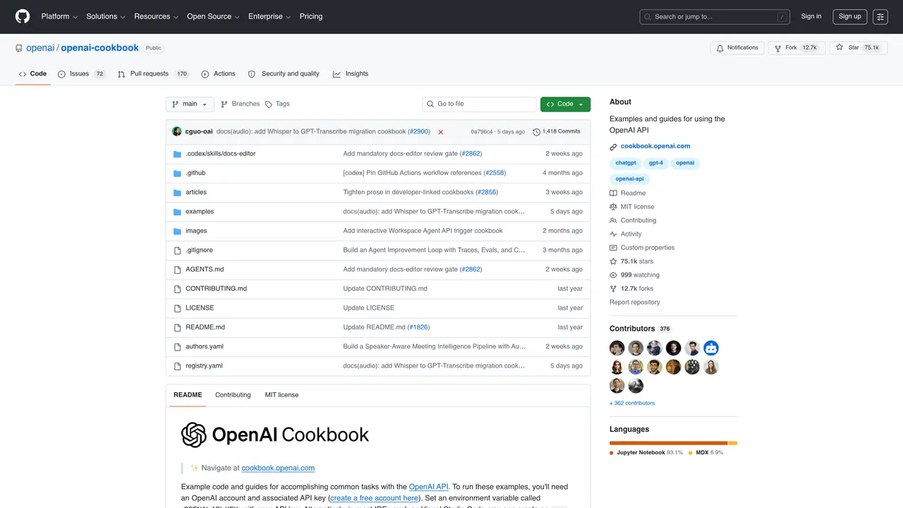 OpenAI Cookbook featured image
