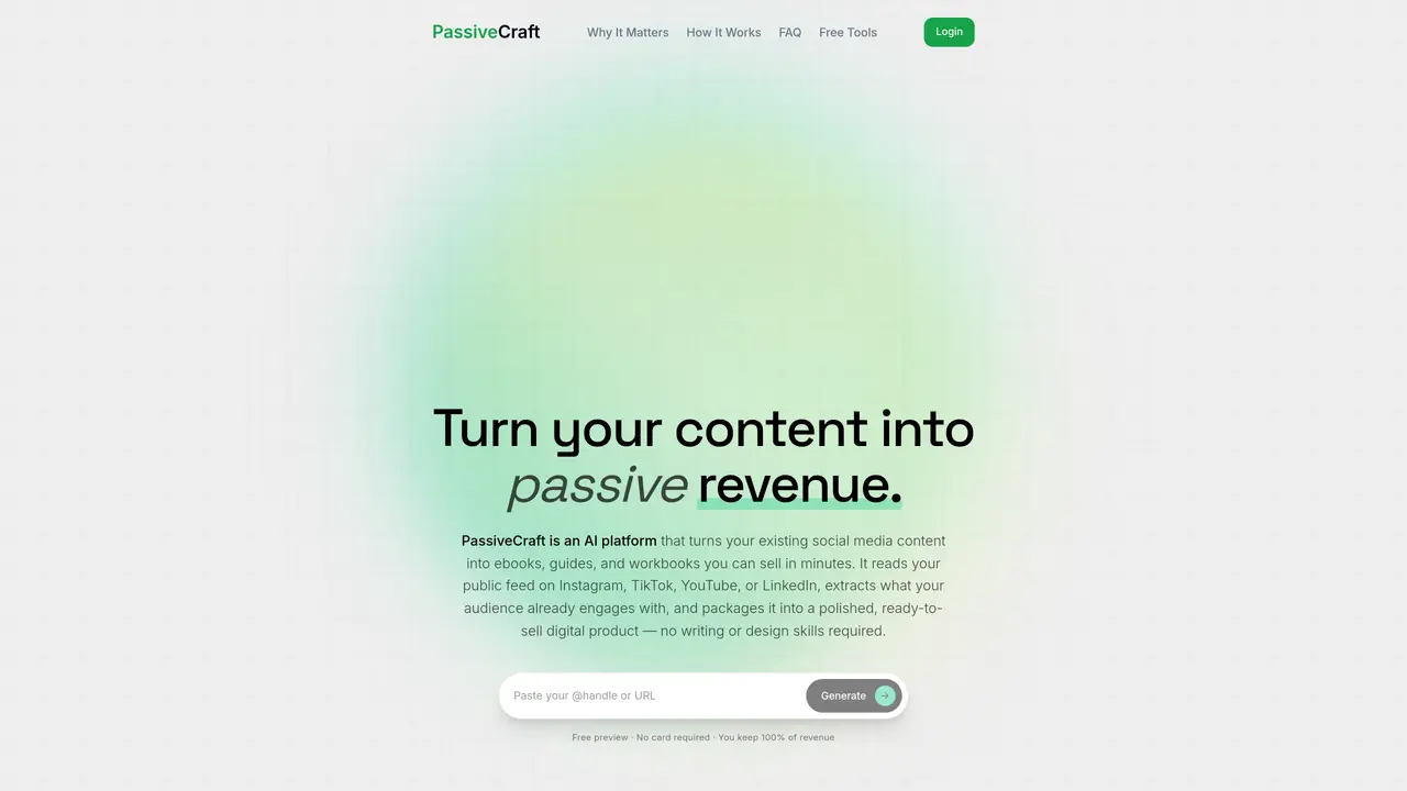 PassiveCraft LLC featured image