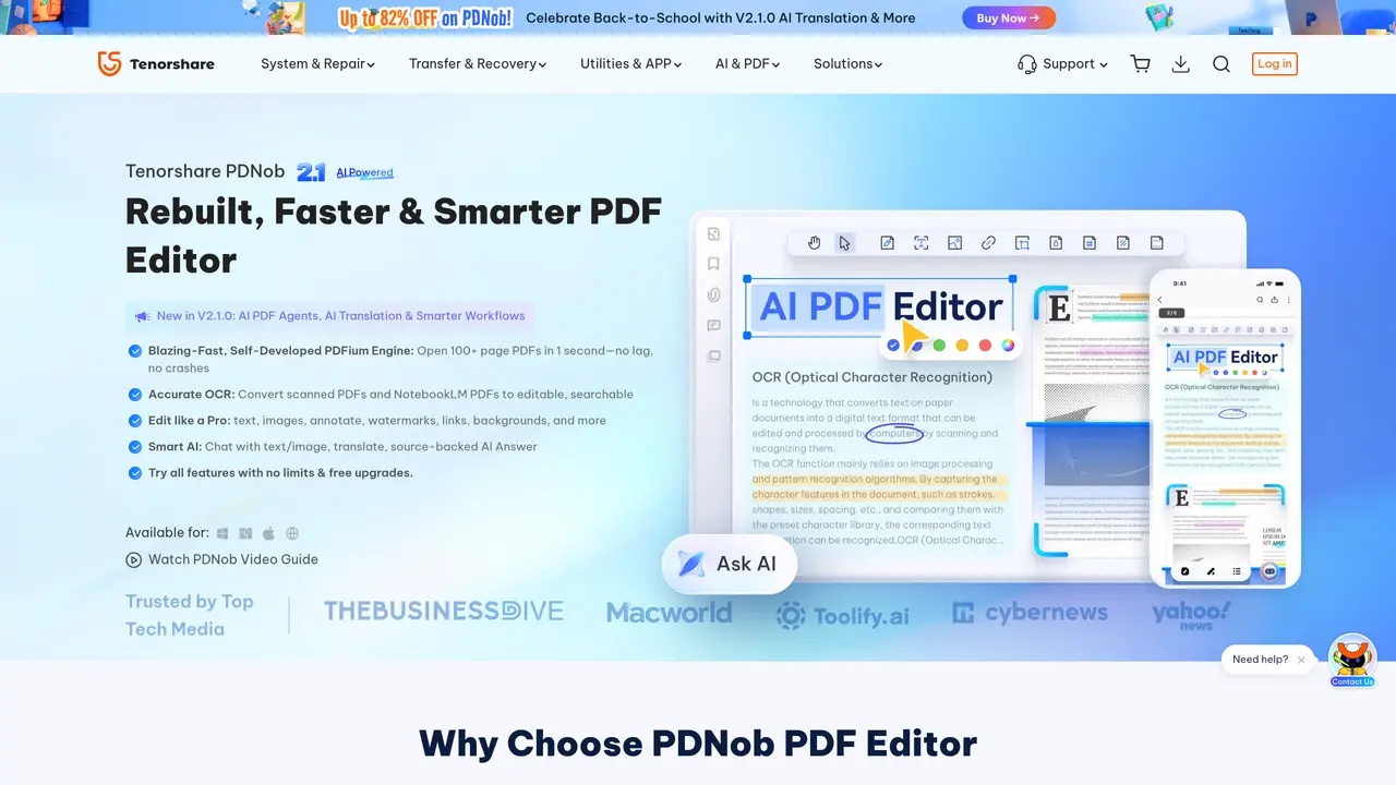 PDNob PDF Editor featured image