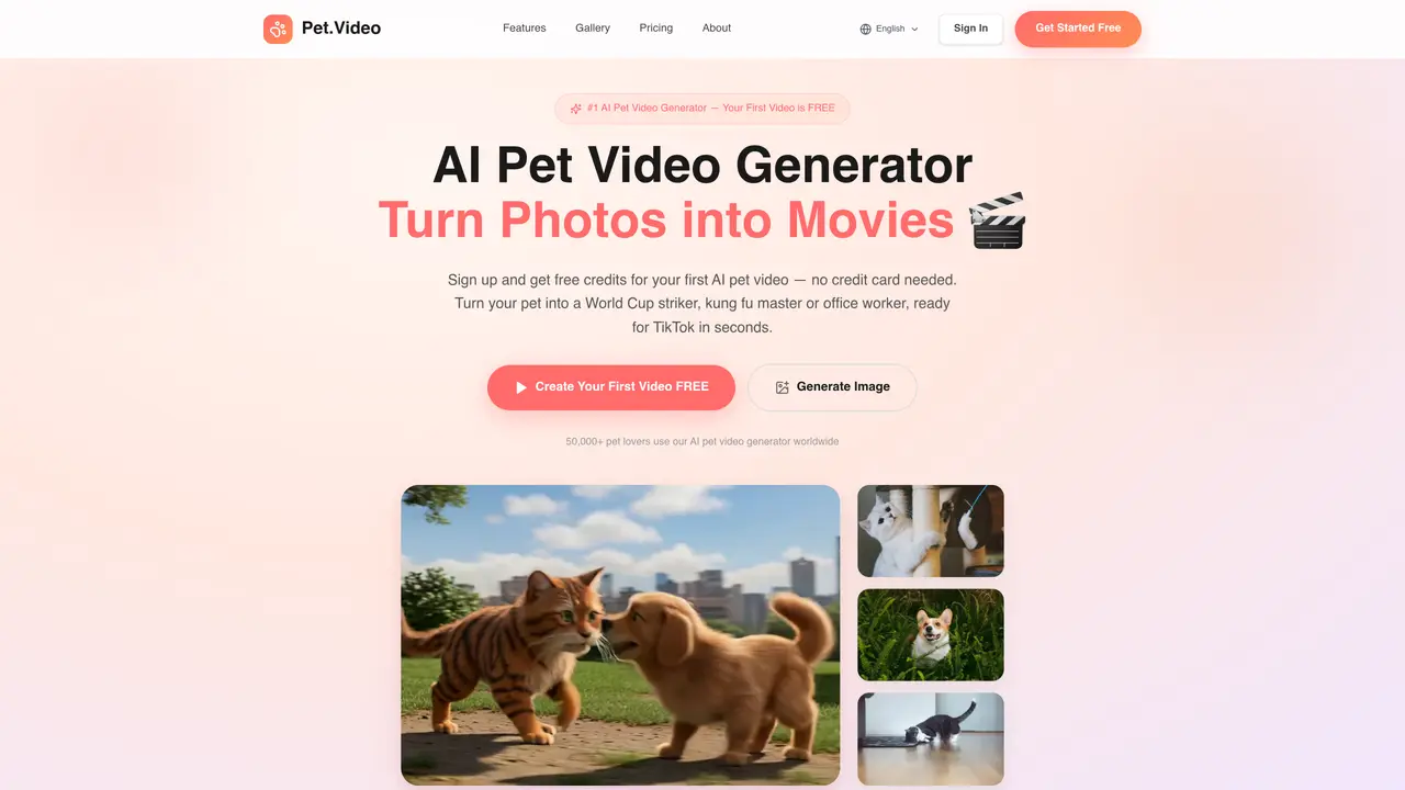 Pet.Video – AI Pet Video Generator featured image