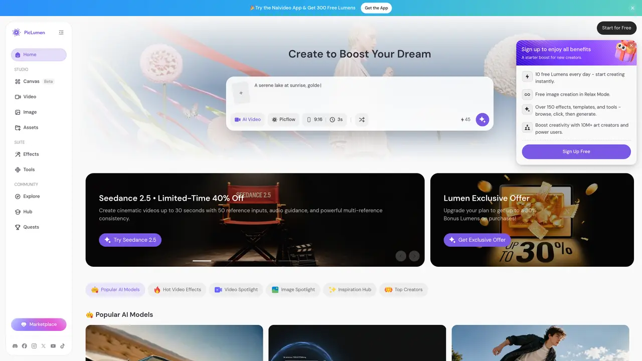 PicLumen AI Image Generator featured image