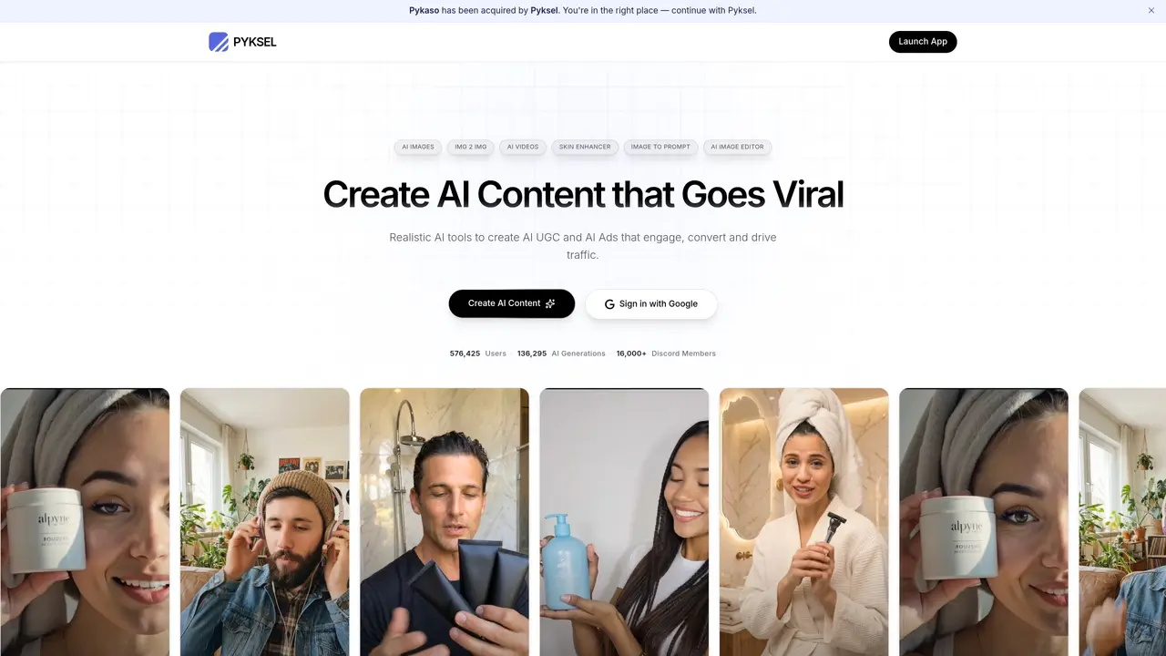 Pykaso AI featured image