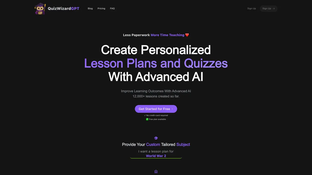 QuizWizardGPT featured image