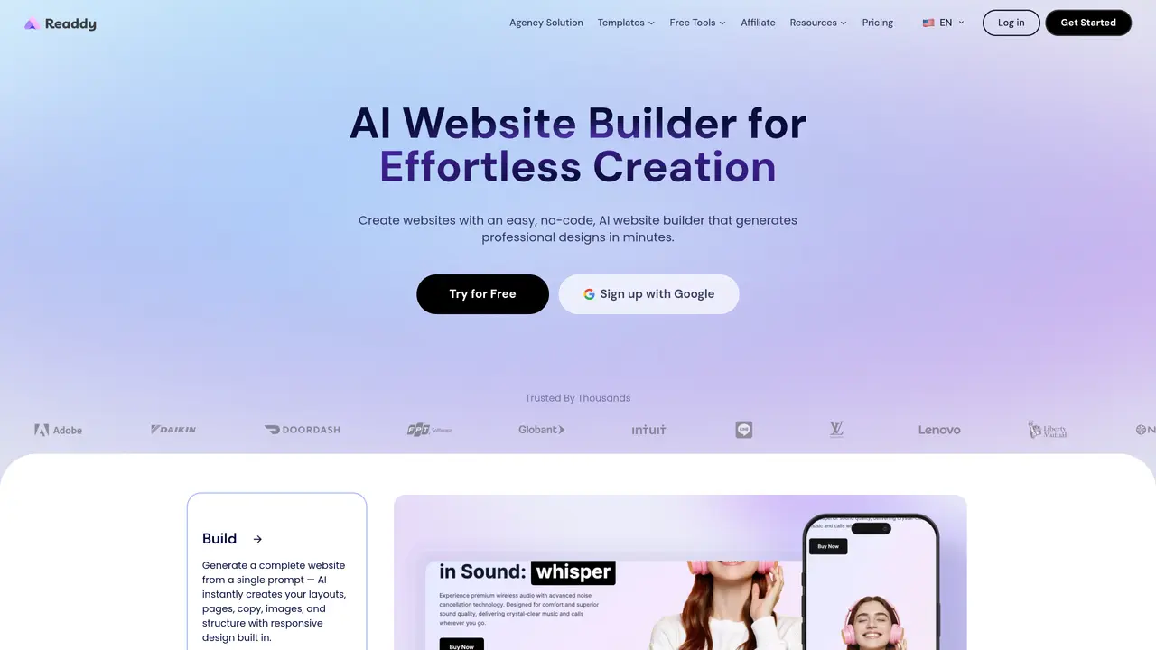 Readdy AI featured image