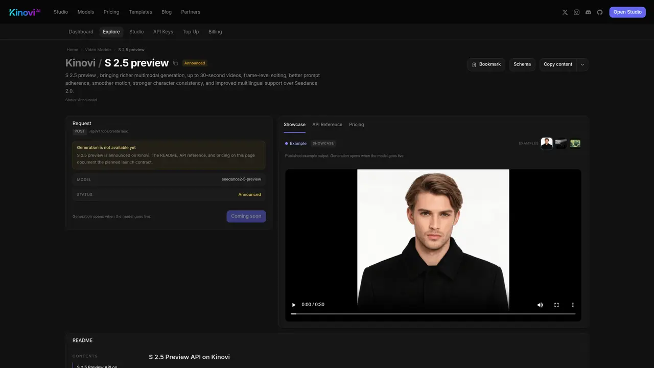 Seedance 2.0 and 2.5 API by Kinovi featured image