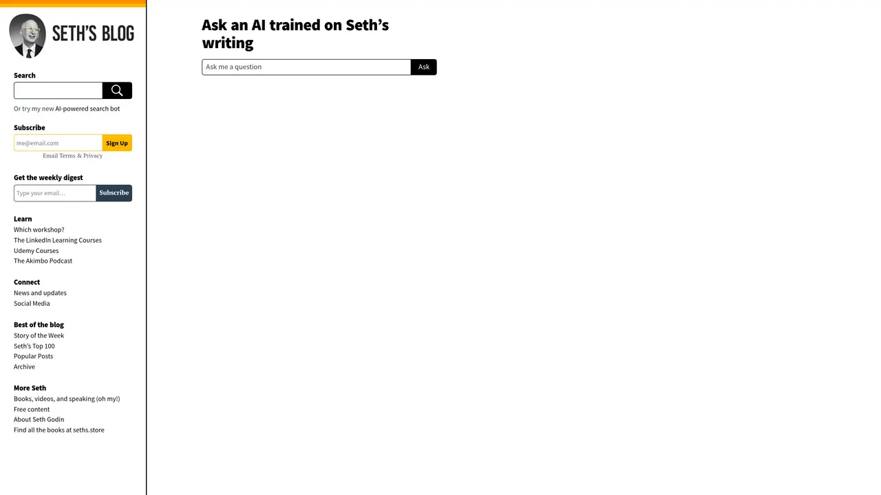 Seths Chatbot featured image
