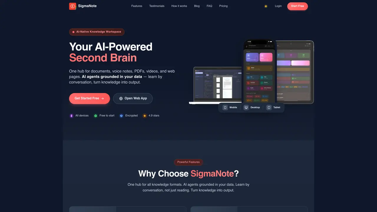 SigmaNote featured image