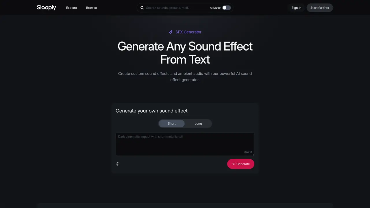 Slooply SFX Genertor featured image