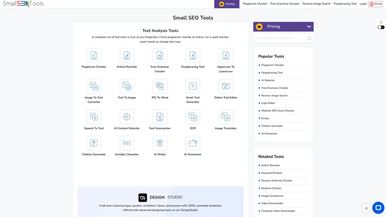 SmallSEOTools featured image