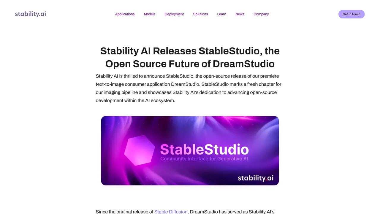 StableStudio featured image