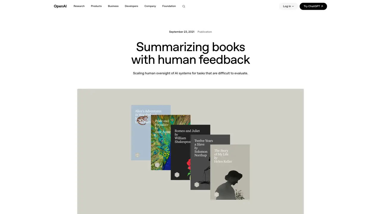 Summarizing Books with Human Feedback featured image
