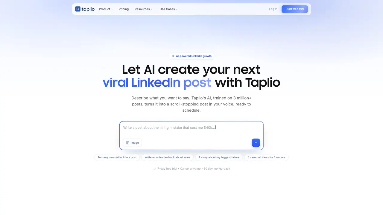 Taplio featured image