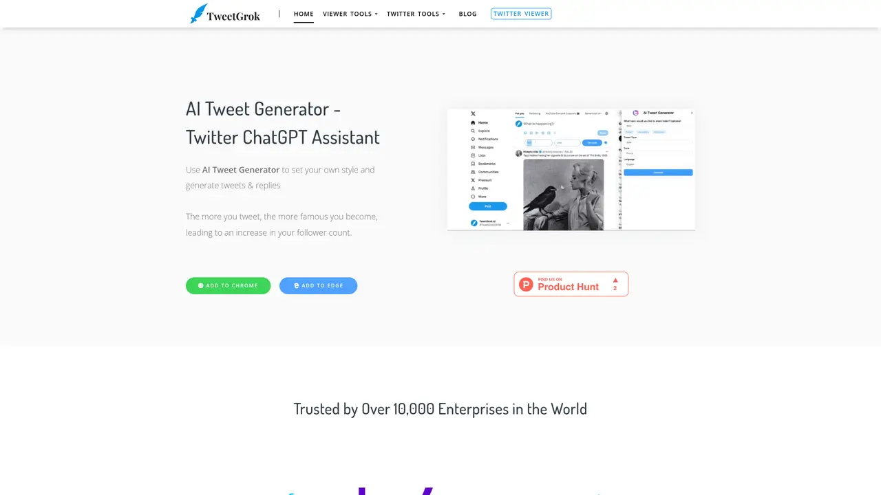 TweetGrok – Twitter Creation and Growth Assistant featured image