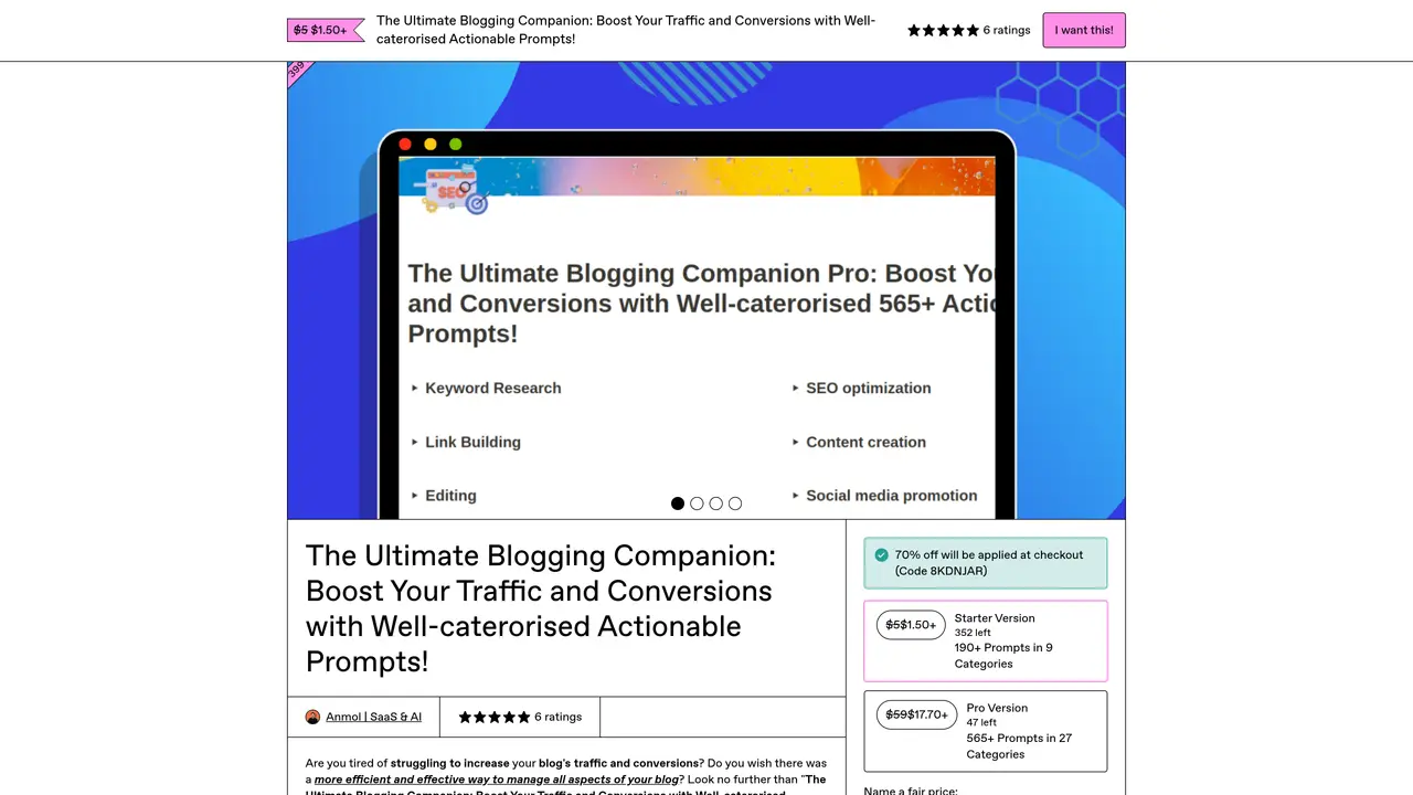 Ultimate Blogging Companion featured image