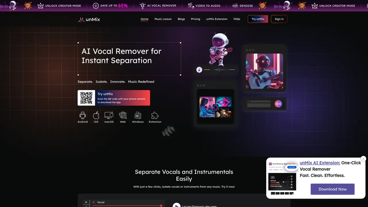 unMix Vocal Remover featured image