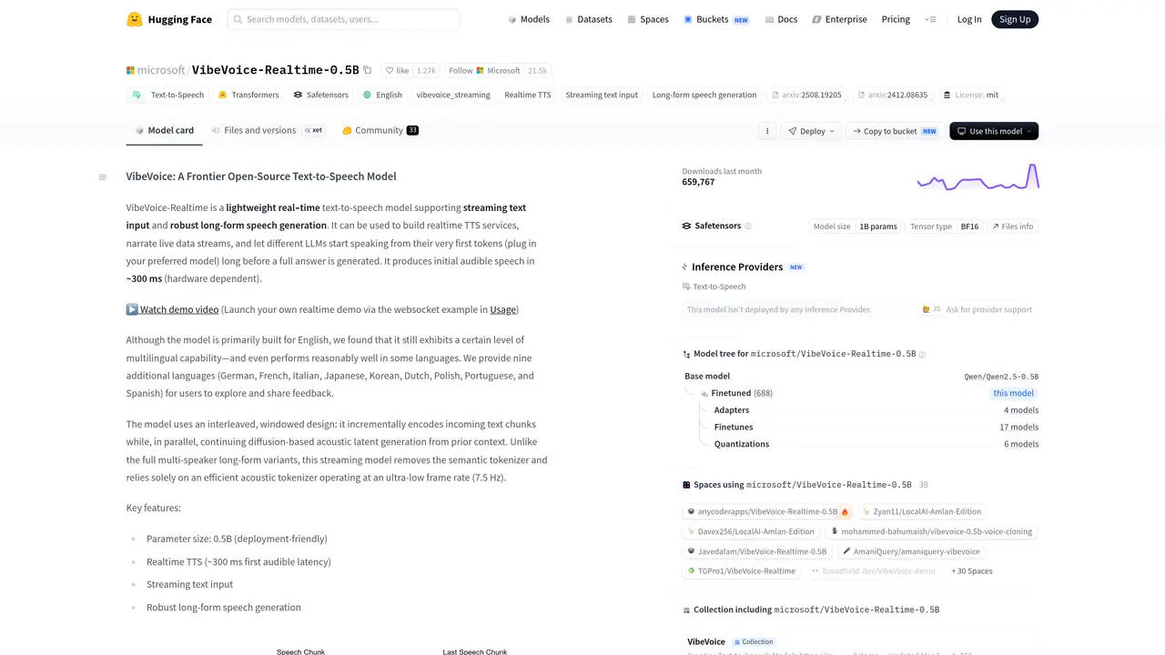 Vibe Voice Realtime featured image