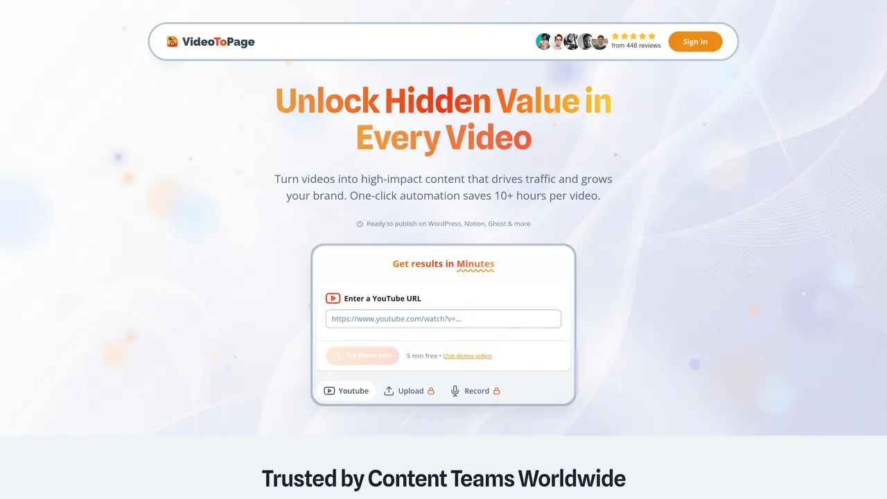 VideoToPage featured image