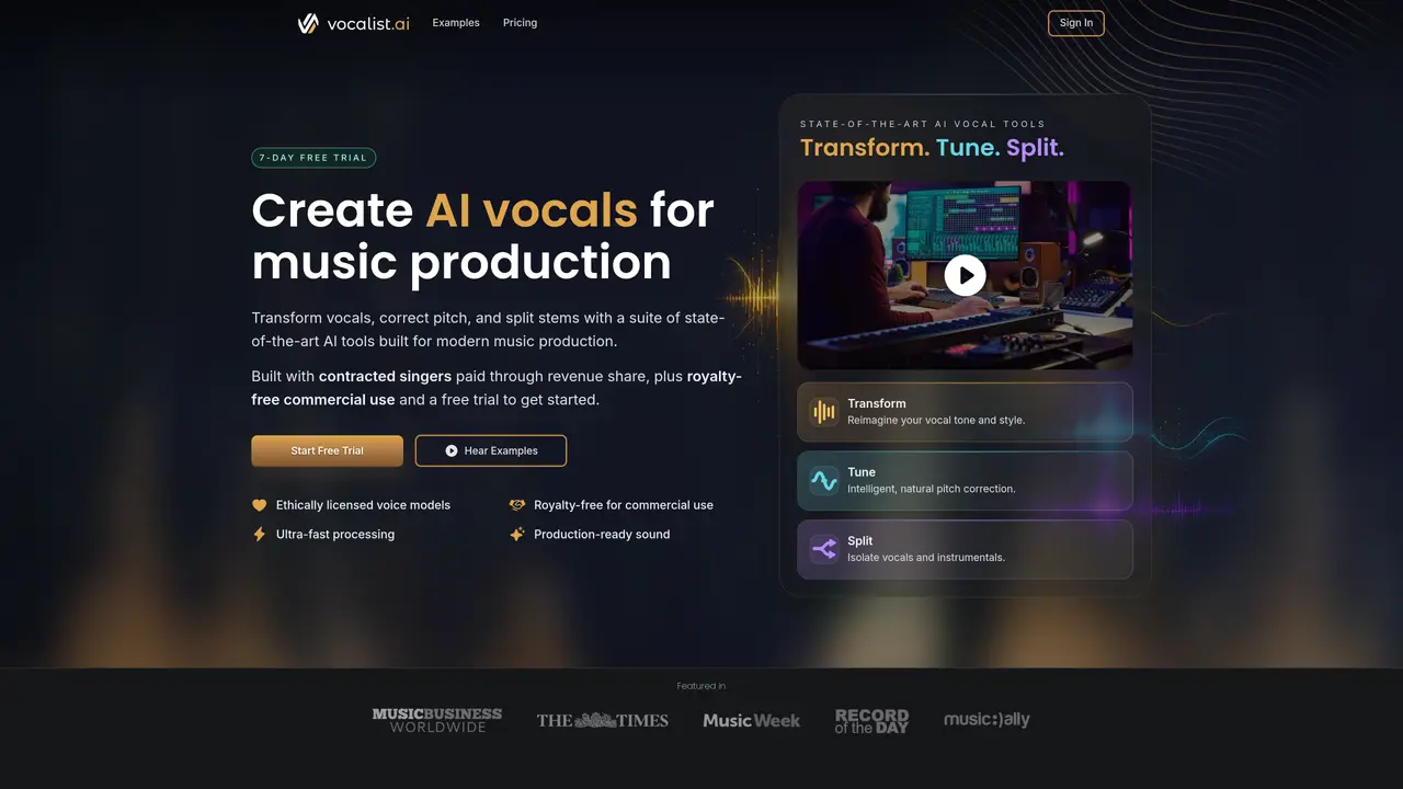 Vocalist.ai featured image
