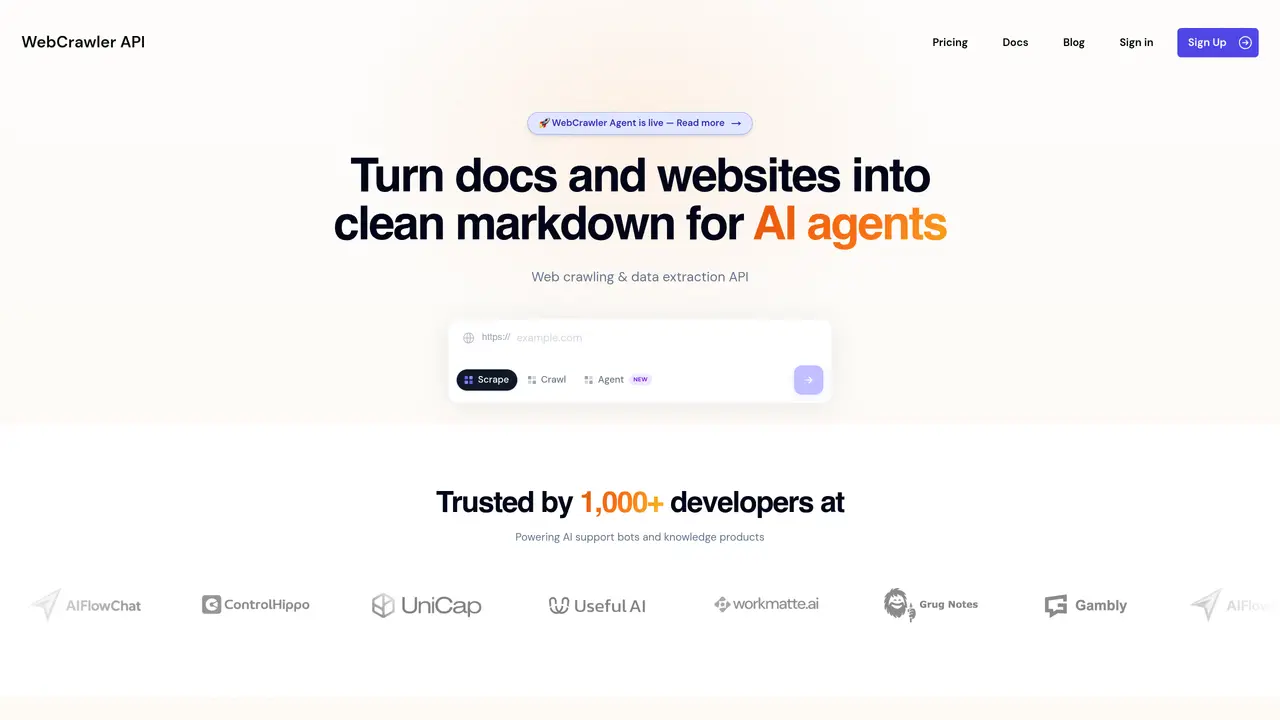 Webcrawler API featured image