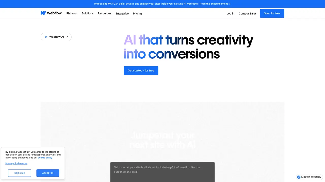 Webflow AI featured image
