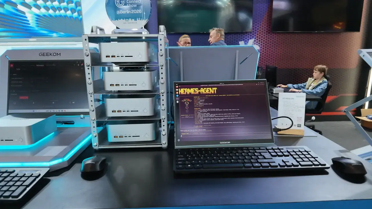 GEEKOM showed off a $16K local AI cluster consisting of A9 Mega’s at IFA