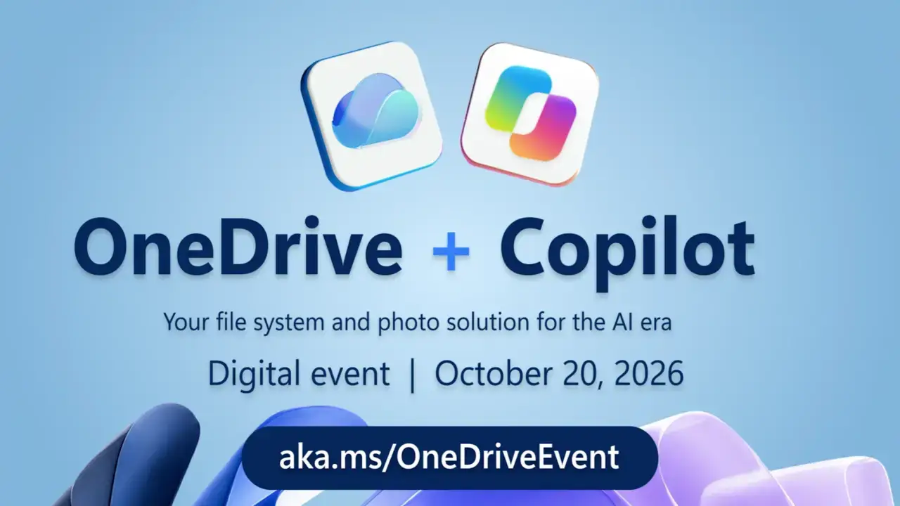 Microsoft is holding another OneDrive + Copilot event in October