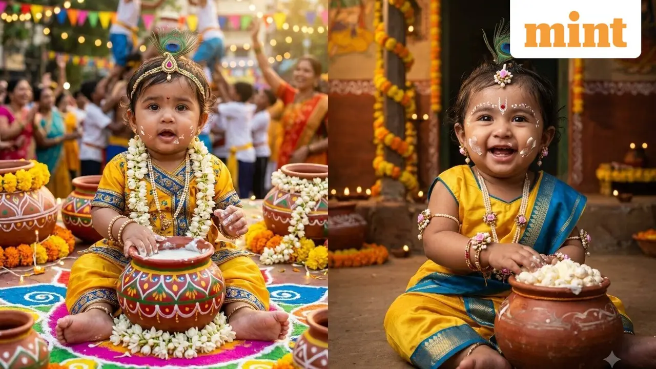 Happy Janmashtami 2026: 5 AI prompts to turn your kid’s pics into adorable Krishna avatars for WhatsApp, Facebook status
