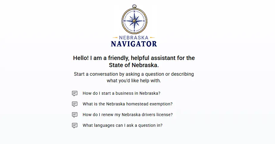 State rolls out Nebraska Navigator AI chatbot