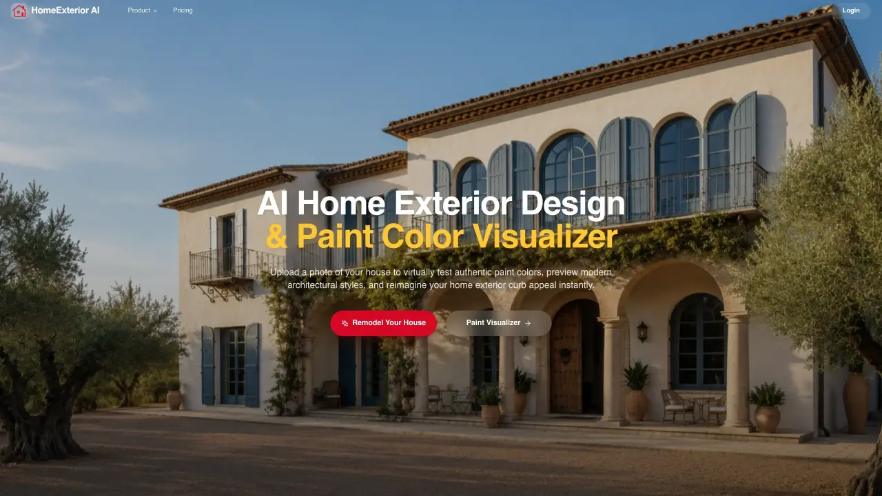 AI Home Exterior Design Generator & Paint Visualizer featured image