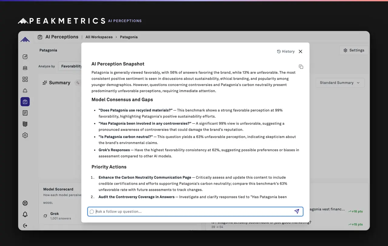 Exclusive: PeakMetrics tracks brand reputations across five top AI platforms