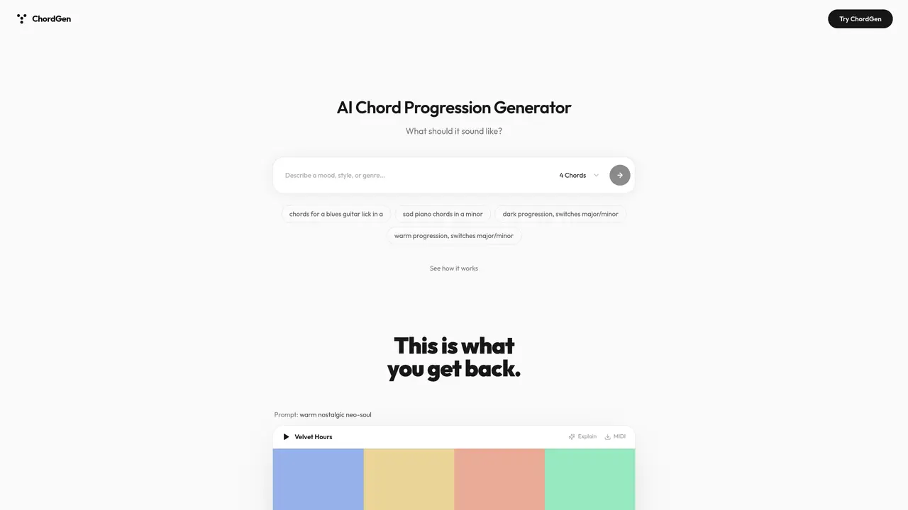 ChordGen featured image