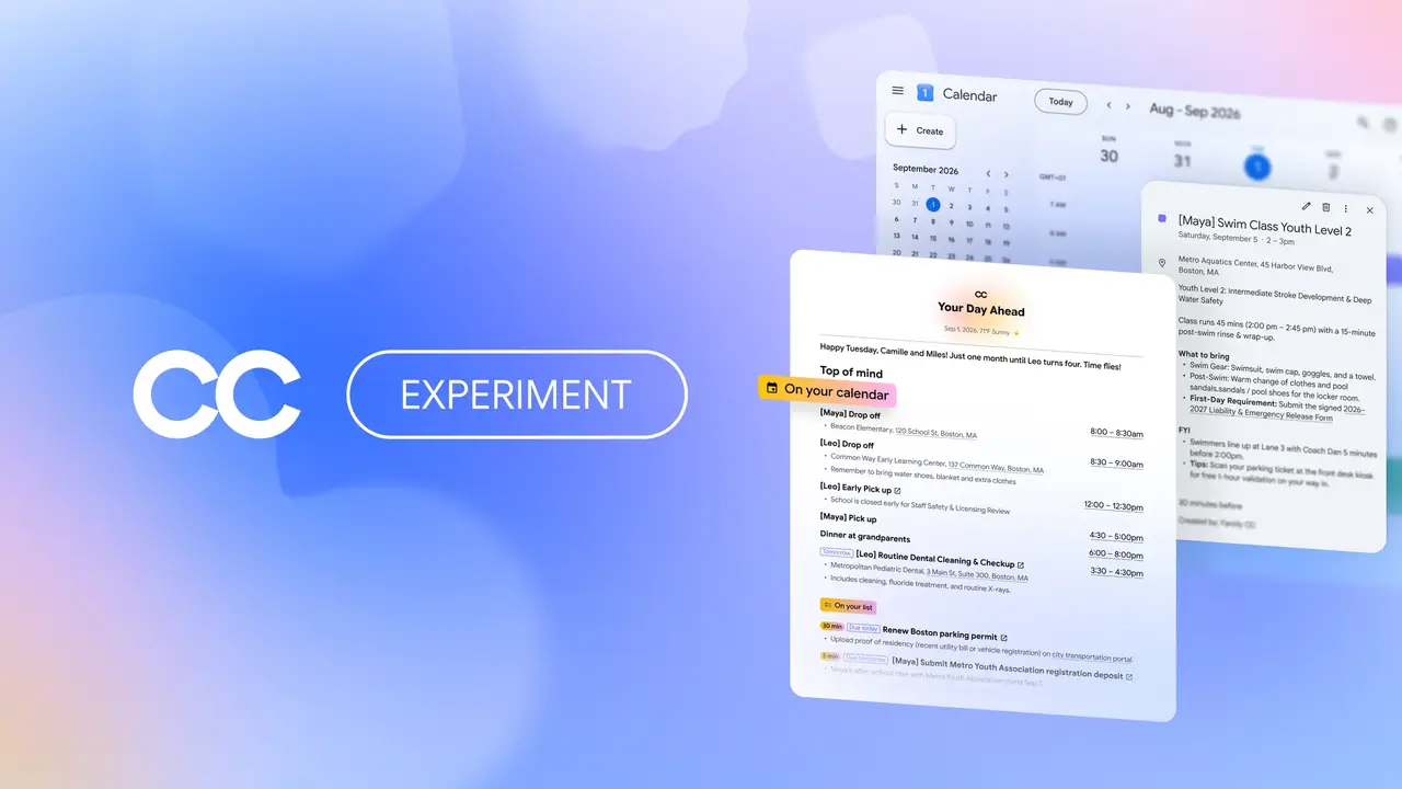 Google expands CC into a shared AI agent for up to six family members